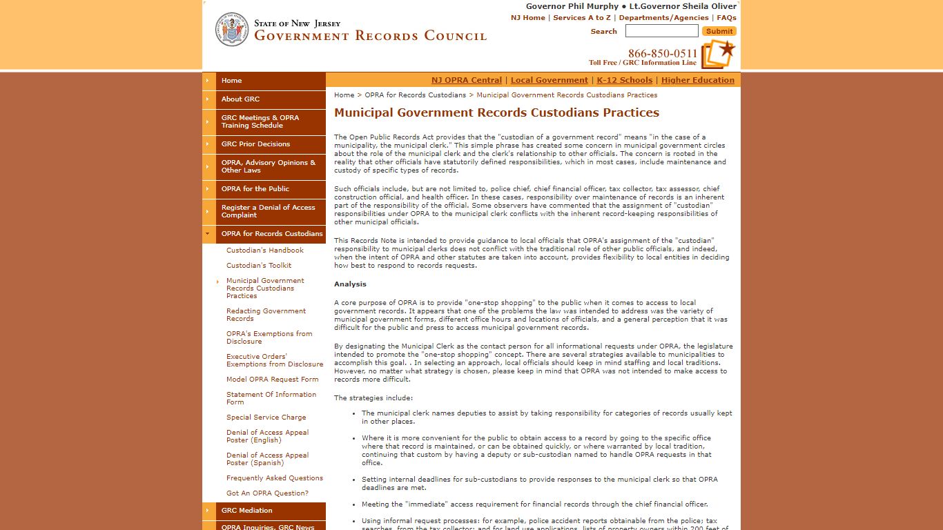 Government Records Council (GRC) | Municipal Government Records ...